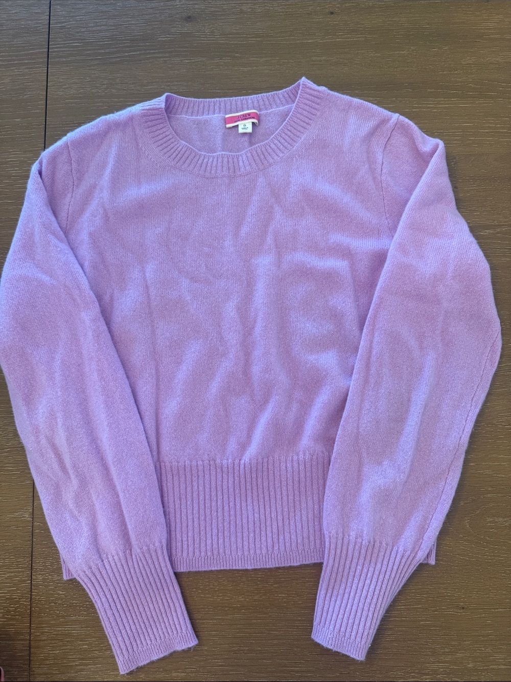 J Crew Brand Lilac Crewneck Sweater - Women's 100% cashmere
